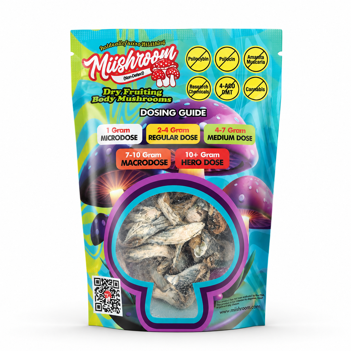 Miishroom Dry Fruiting Body Mushrooms