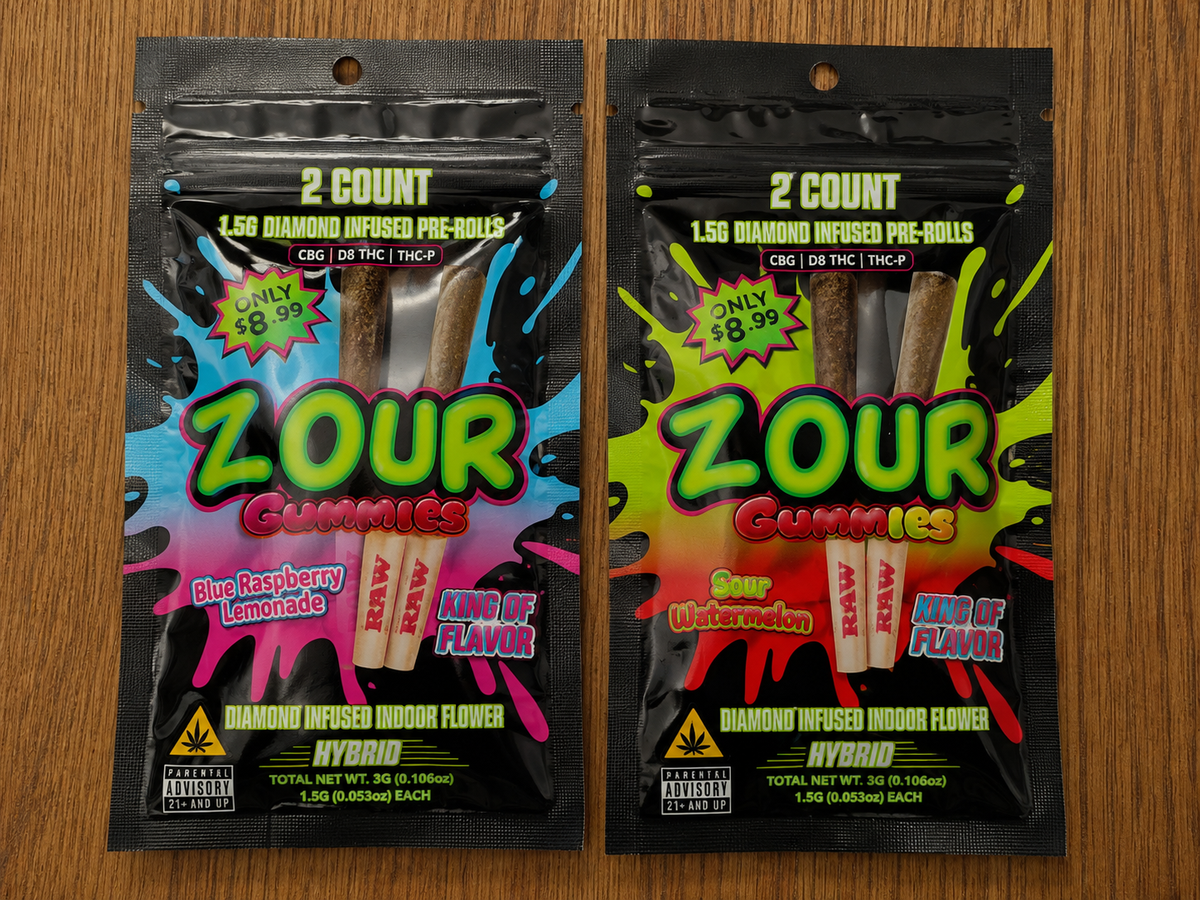Zour 2 Count Pre-Rolls THCP Infused